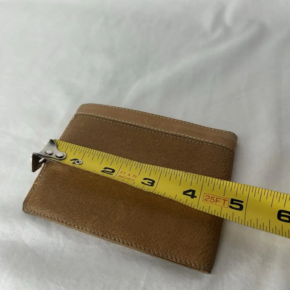 Vintage Gucci Light Brown Leather Bi-Fold Wallet Men’s